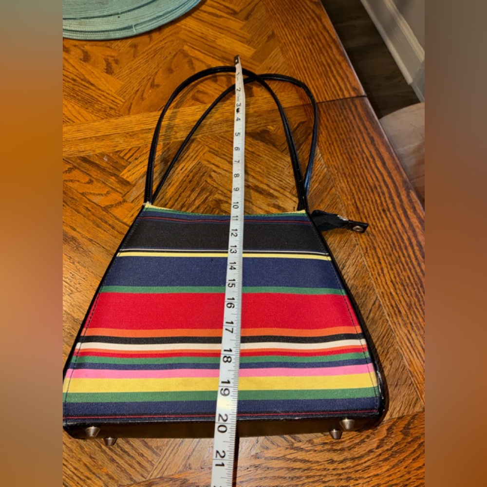 Colorful Striped Handbag - Picture 3 of 6